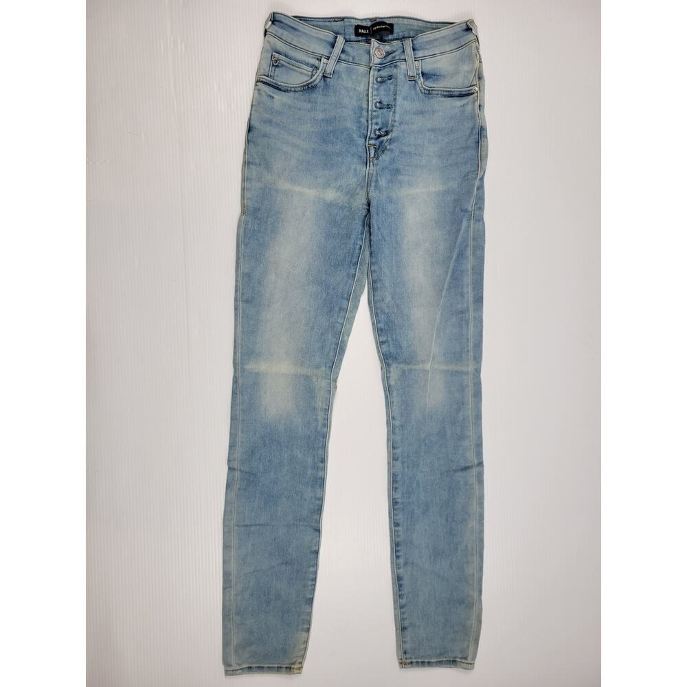 True Religion Halle High Rise‎ Super Skinny Blue Jeans Womens 27W 204296